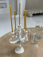 WHITE EDGY-MINIMALIST Candelabra